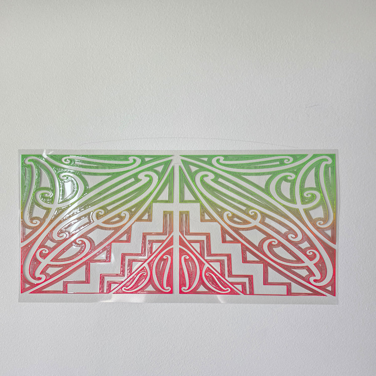 30cmx 15cm size UV DTF DECAL MAORI DESIGN for Table lamps #33