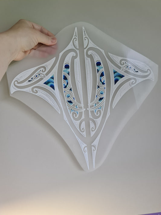 XL Sublimation custom Maori design Iron on 40cm