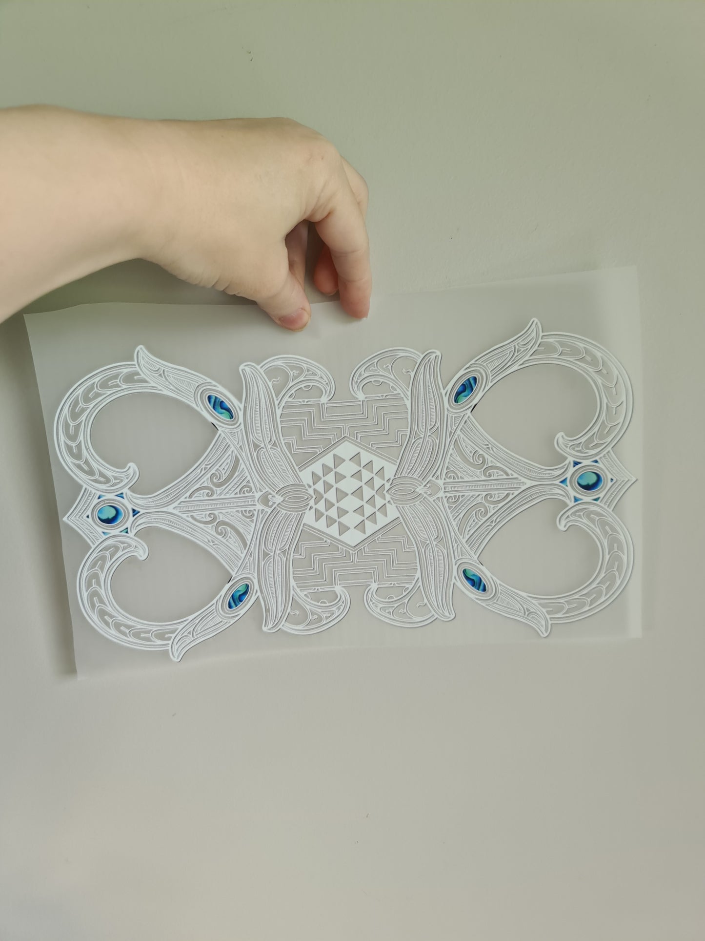 Sublimation custom Maori design Iron on 30cm