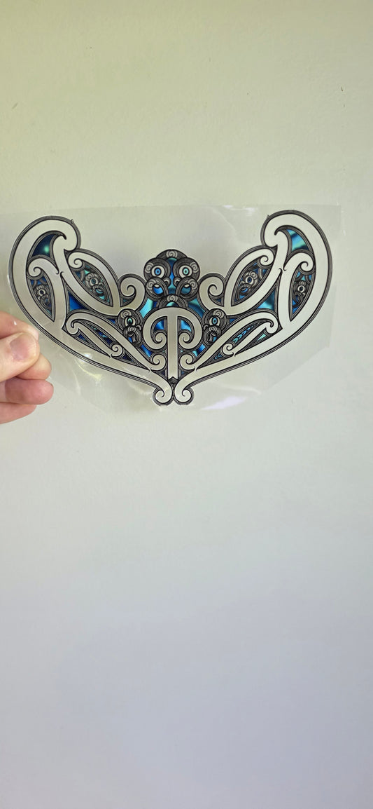 UV dtf transfer Maori design 17cmx11cm 16oz wrap #1630