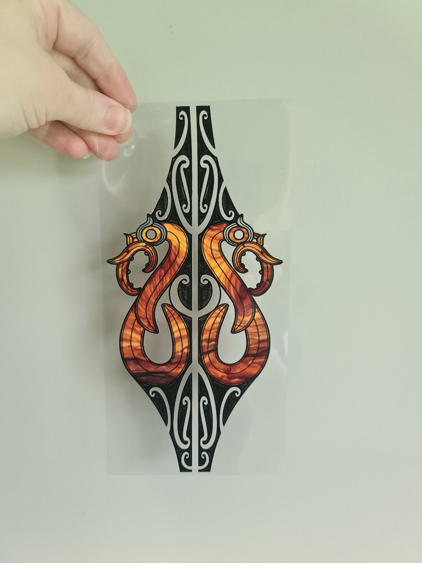 UV dtf transfer Maori design 23cmx11cm 16oz wrap #1266