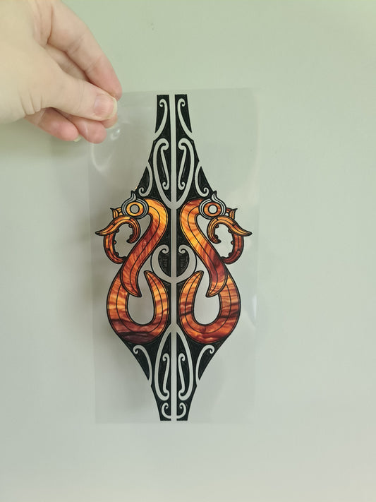 UV dtf transfer Maori design 23cmx11cm 16oz wrap #1266