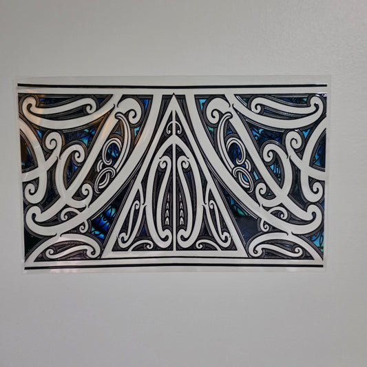 XL UV DTF DECAL MAORI DESIGN 28CMX17CM for touch lamps #315