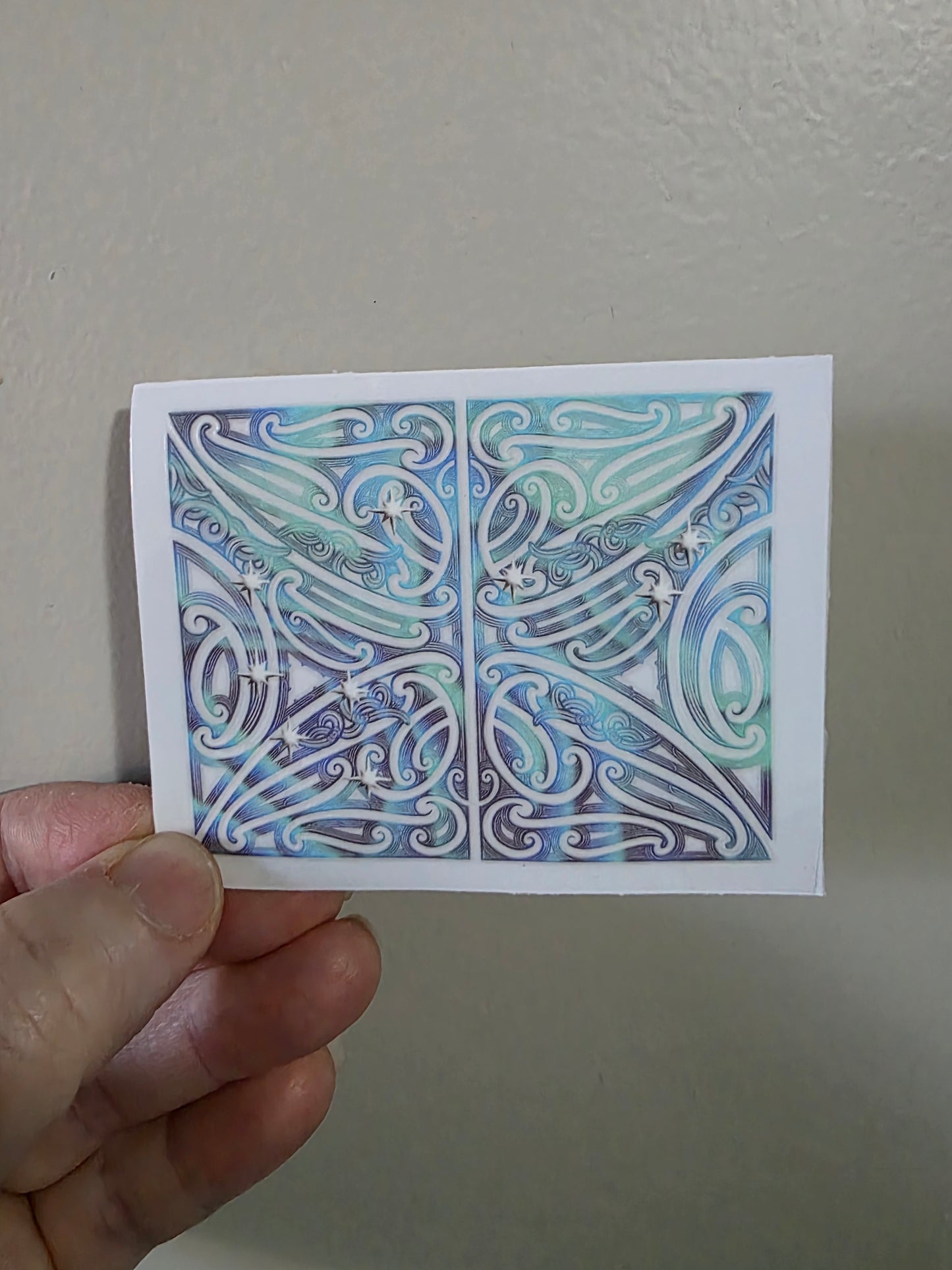 Tiny UV DTF transfer 8cm Matariki design