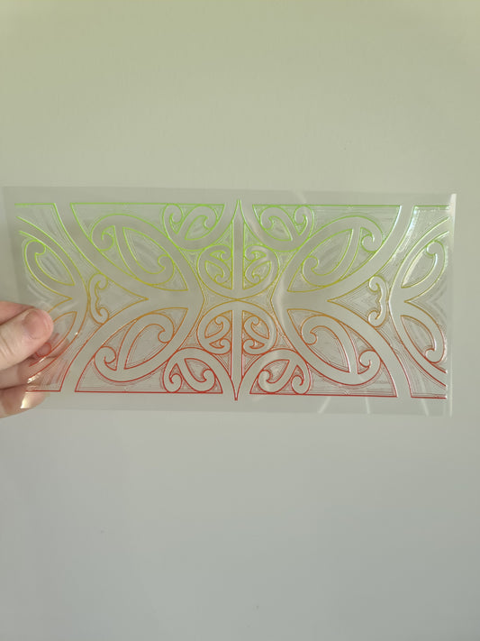 UV dtf Maori design 23cmx11cm 16oz wrap #648