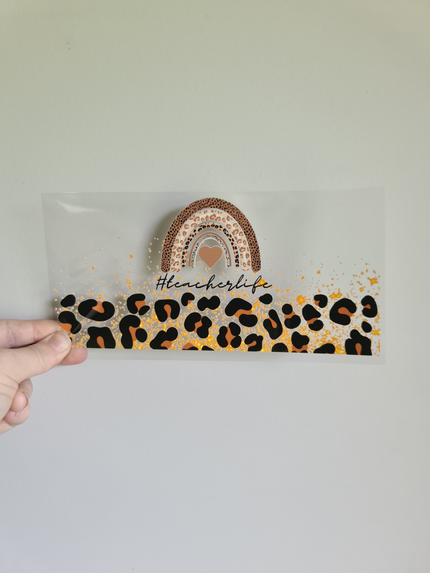 TEACHER AND KAIAKO dtf transfer Maori design 23cmx11cm 16oz wrap #1434