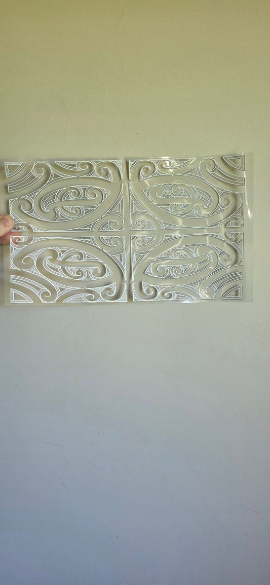 XL UV DTF DECAL MAORI DESIGN 28CMX17CM for touch lamps #171