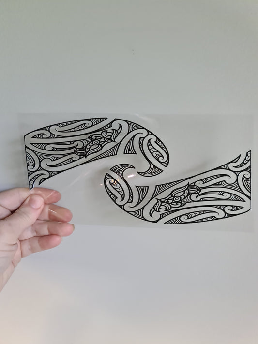 UV dtf Maori design 23cmx11cm 16oz wrap #1129