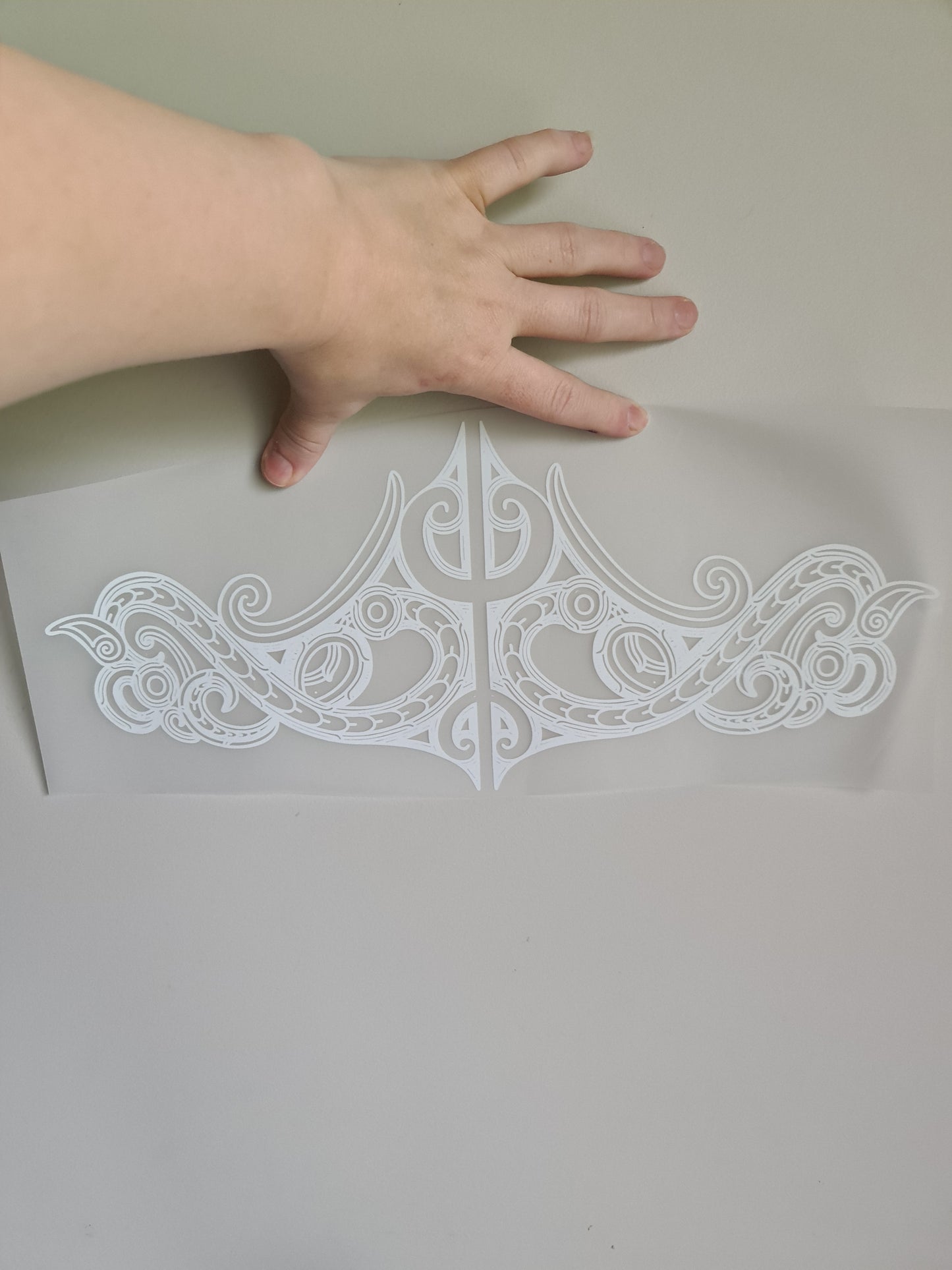 XL Sublimation custom Maori design Iron on 40cm