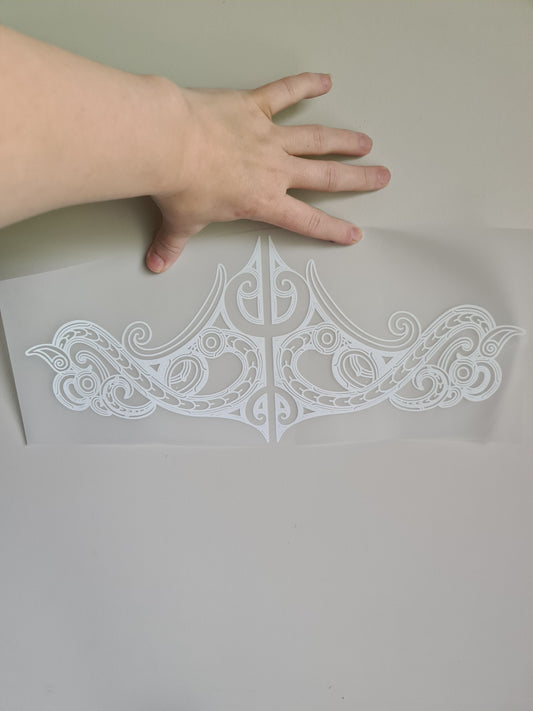 XL Sublimation custom Maori design Iron on 40cm