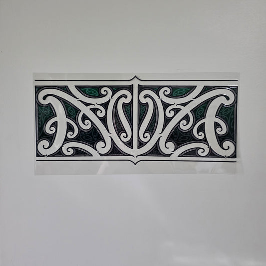 XL UV DTF DECAL MAORI DESIGN 38CMX17CM for touch lamps #49