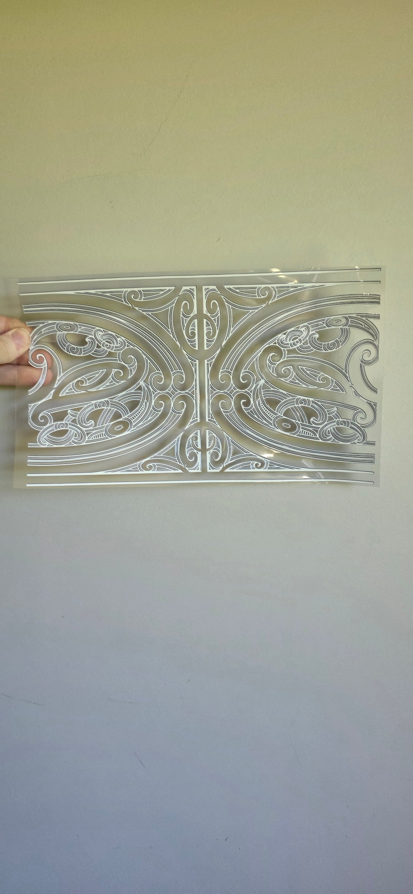 XL UV DTF DECAL MAORI DESIGN 28CMX17CM for touch lamps #184