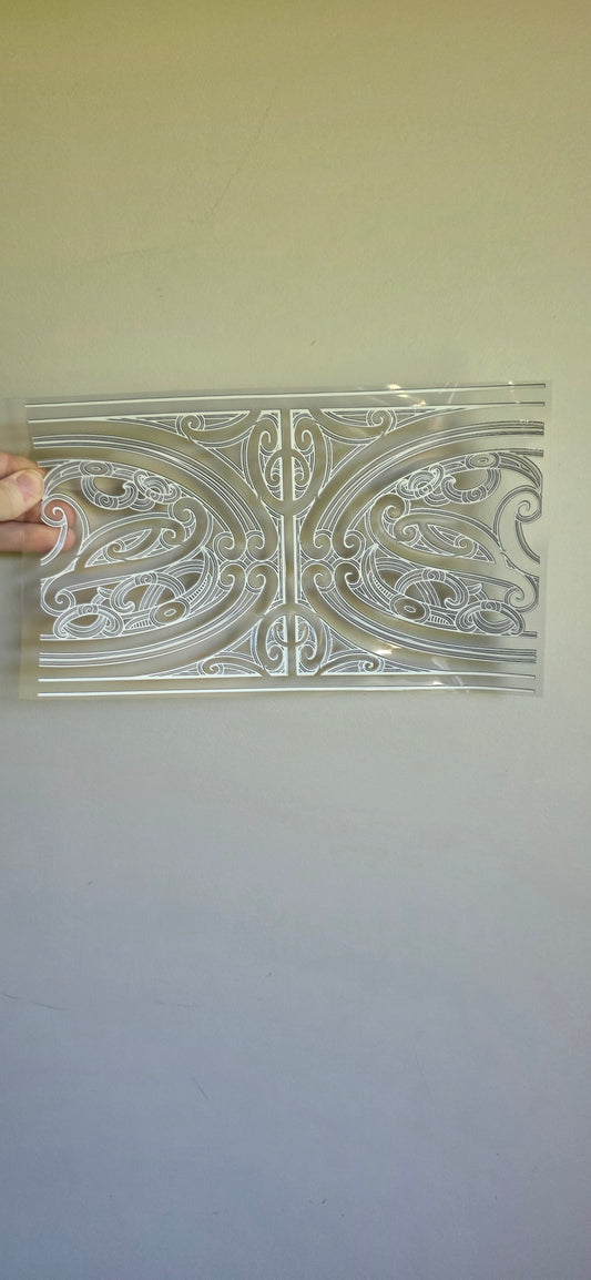 XL UV DTF DECAL MAORI DESIGN 28CMX17CM for touch lamps #184