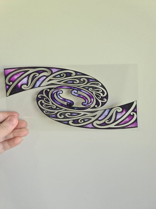 UV dtf Maori design 23cmx11cm 16oz wrap #652