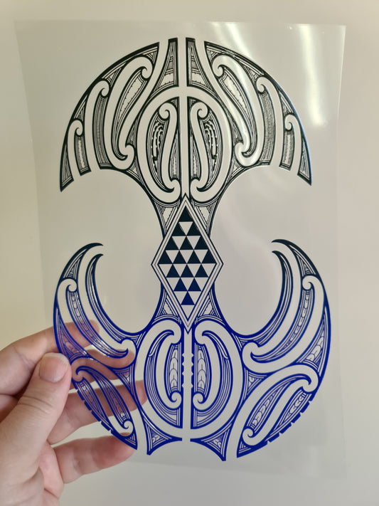 UV dtf Maori design A5 size 21cmx 14.8cm #319