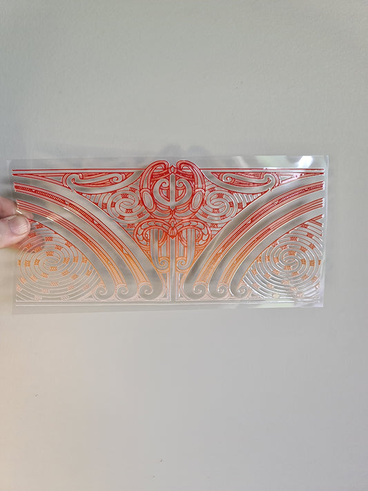 UV dtf transfer Maori design 23cmx11cm 16oz wrap #1318