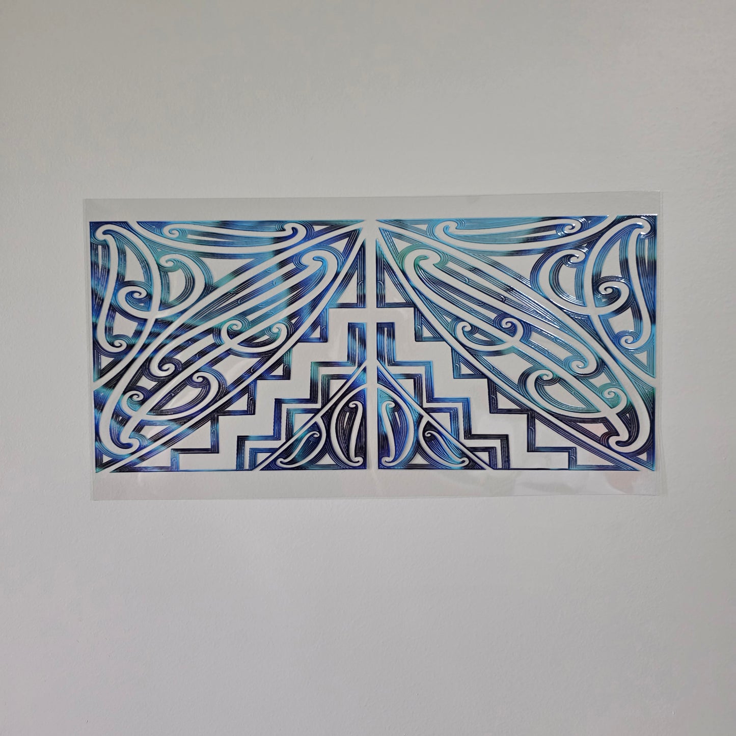 XL UV DTF DECAL MAORI DESIGN 38CMX17CM for touch lamps #31