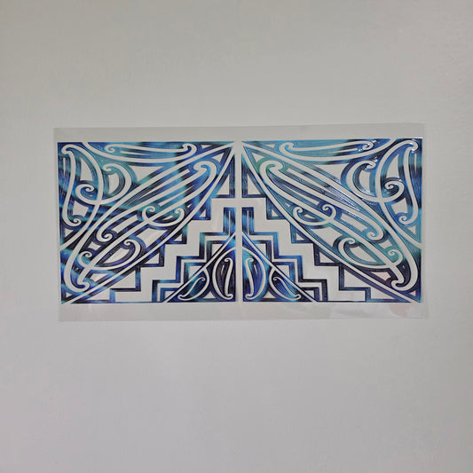 XL UV DTF DECAL MAORI DESIGN 38CMX17CM for touch lamps #31
