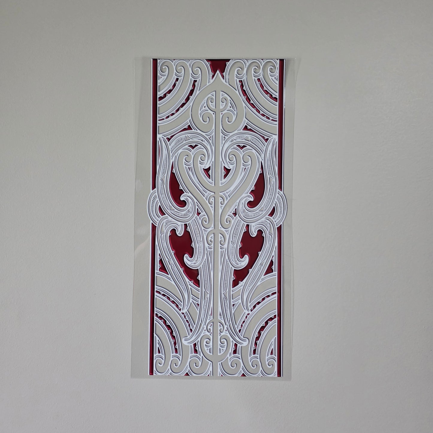 XL UV DTF DECAL MAORI DESIGN 38CMX17CM for touch lamps #43