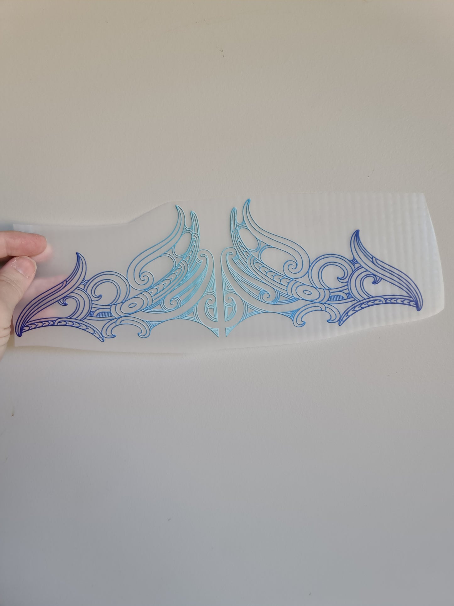 Sublimation custom Maori design Iron on 30cm