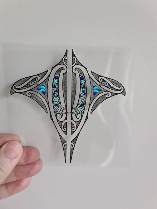 UV dtf Maori design mini size 11cmx11cm #444