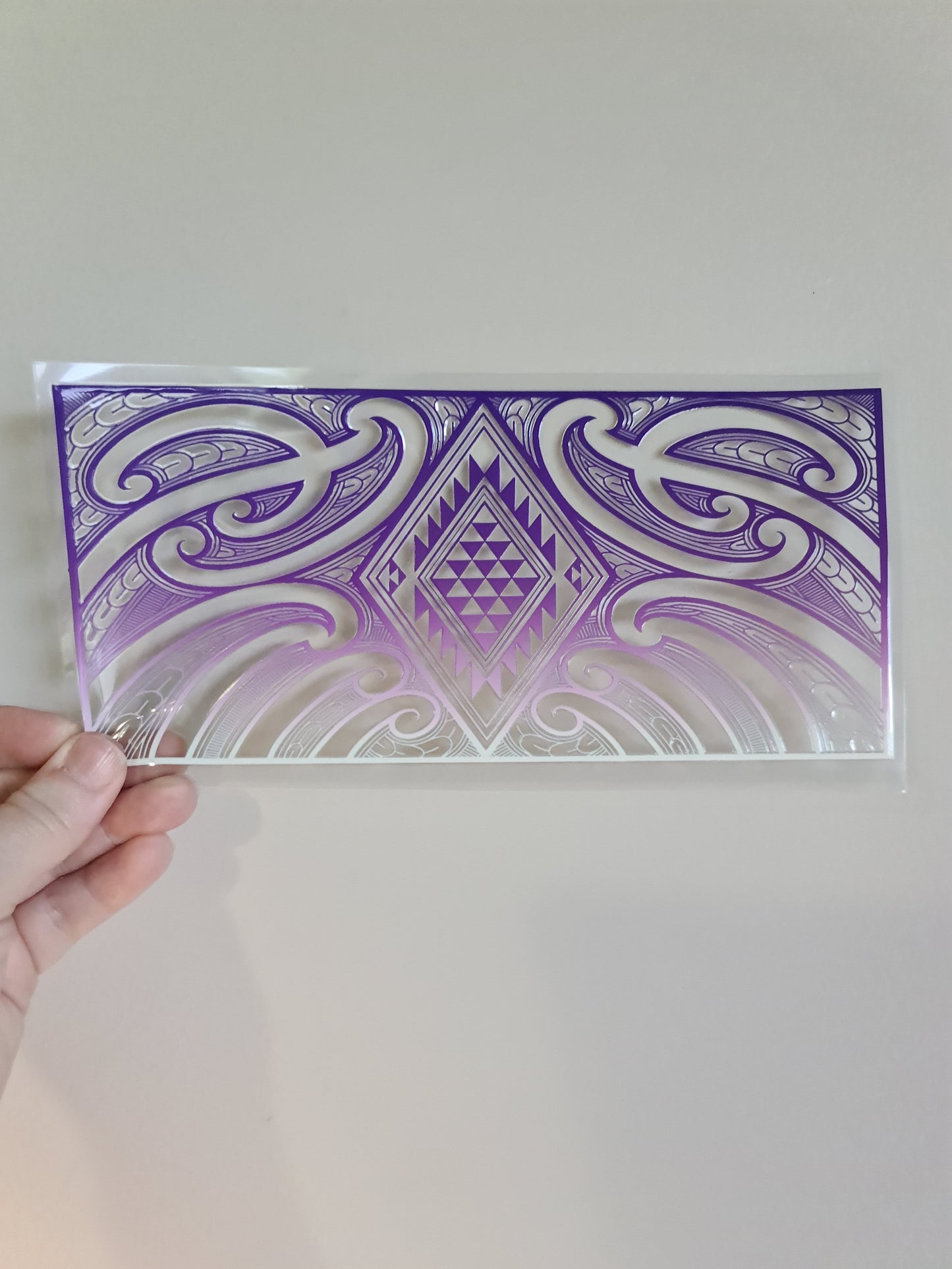 UV dtf Maori design 23cmx11cm 16oz wrap #895