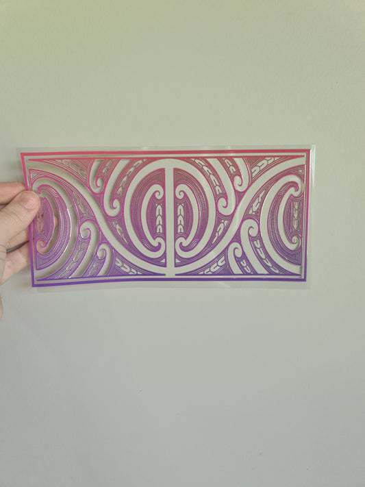 UV dtf Maori design 23cmx11cm 16oz wrap #677