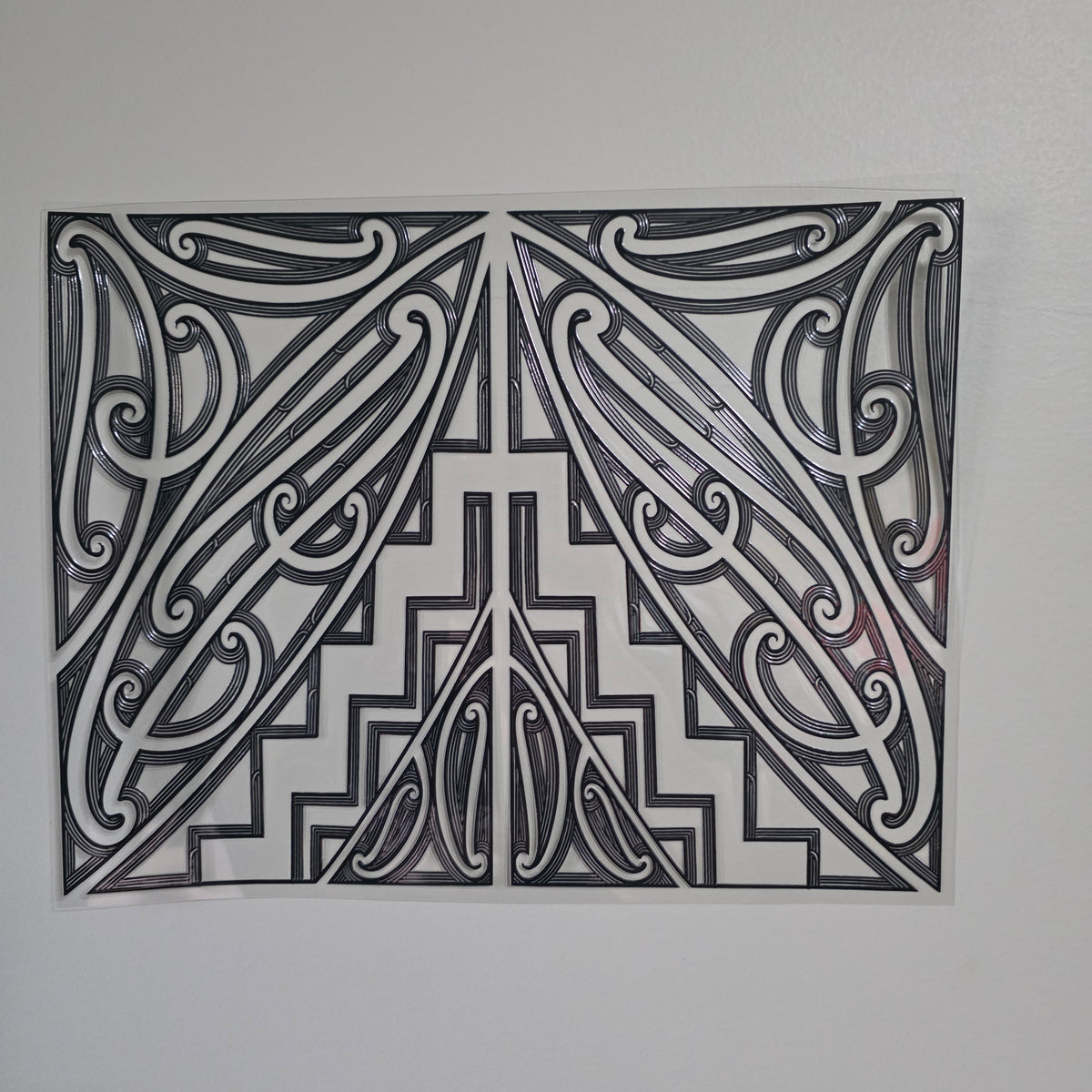 XL UV DTF DECAL MAORI DESIGN 30CMX23CM for Floor lamp size  #07