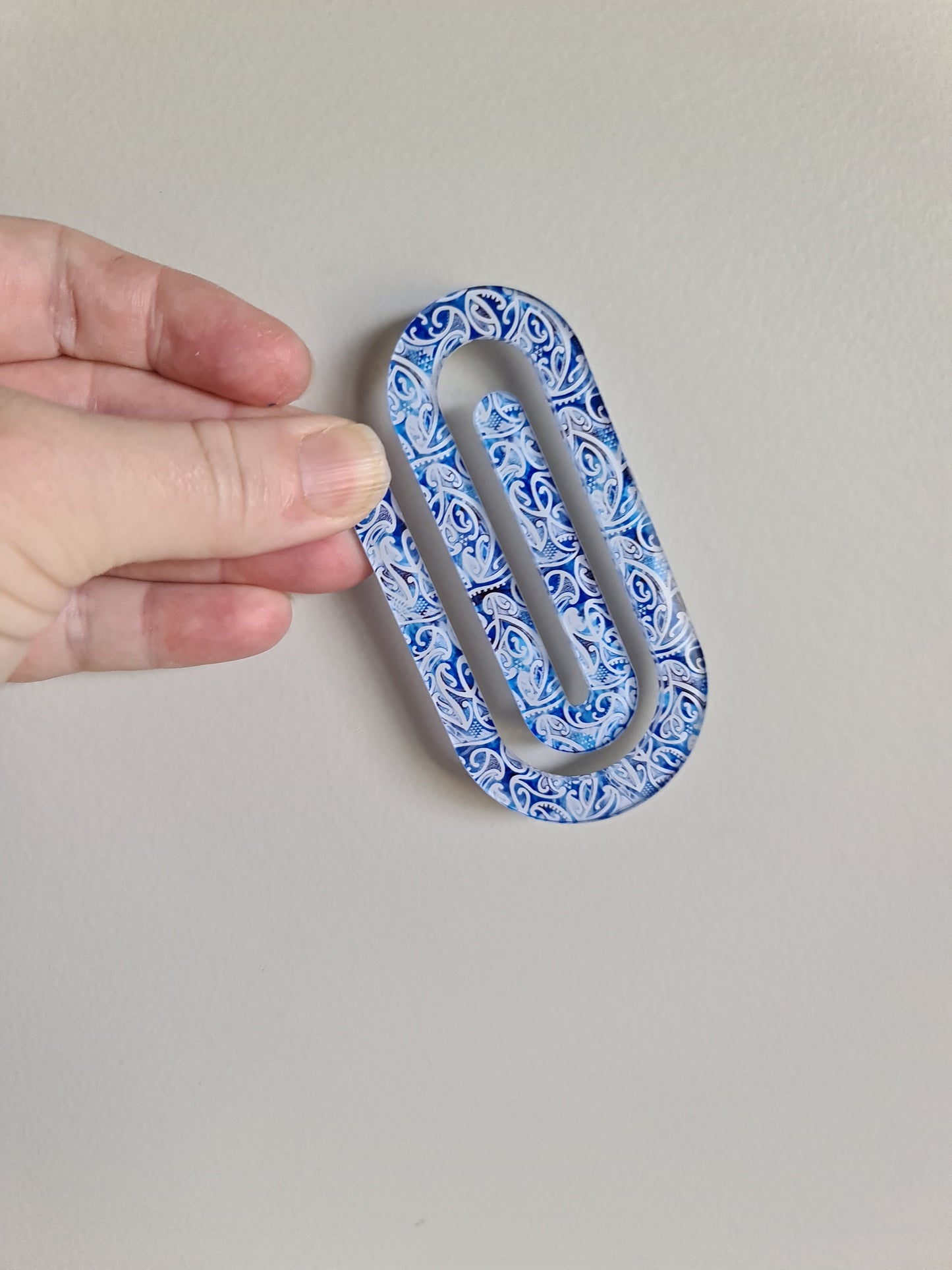 Custom Maori designs Jumbo paperclip bookmark
