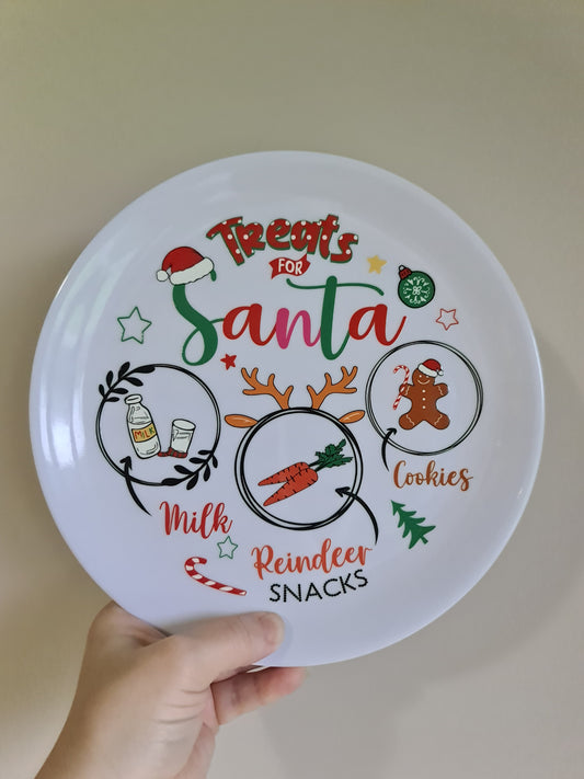 Santa Plate UV DTF 20cm #5