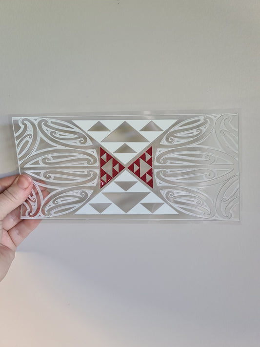 UV dtf Maori design 23cmx11cm 16oz wrap #1105