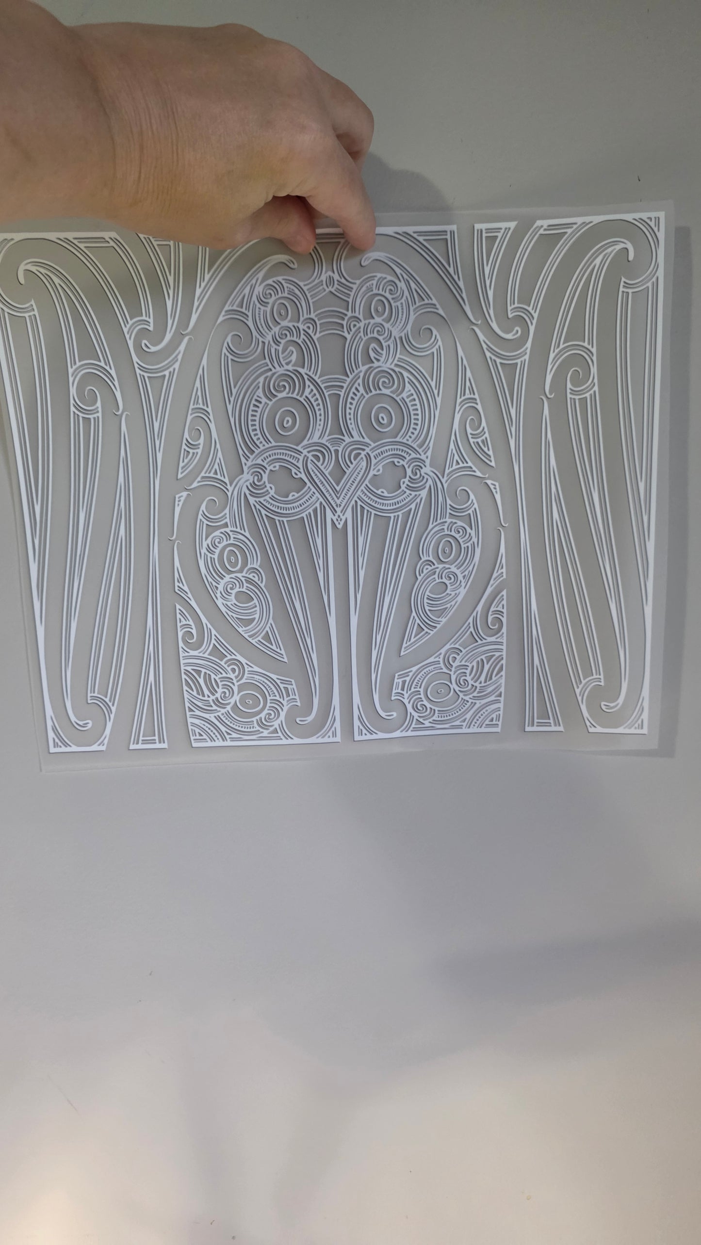 Maori design Iron on DTF 30cm for clothing