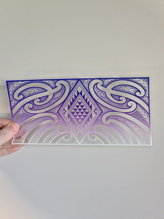 UV dtf Maori design 23cmx11cm 16oz wrap #1106