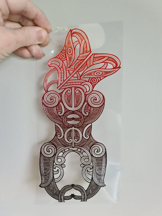 UV dtf Maori design 23cmx11cm 16oz wrap #1132