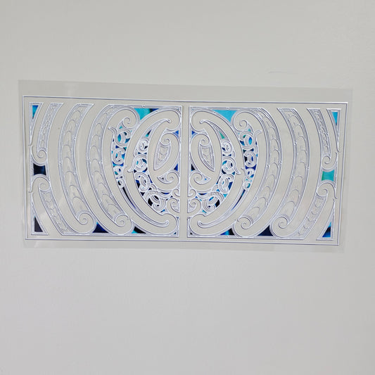 XL UV DTF DECAL MAORI DESIGN 38CMX17CM for touch lamps #02