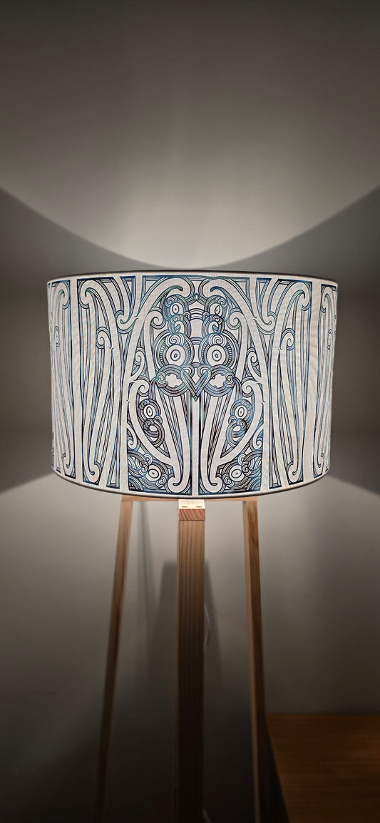 Maori Design Boston Floor Lamp - Paua design -   PRE-ORDER