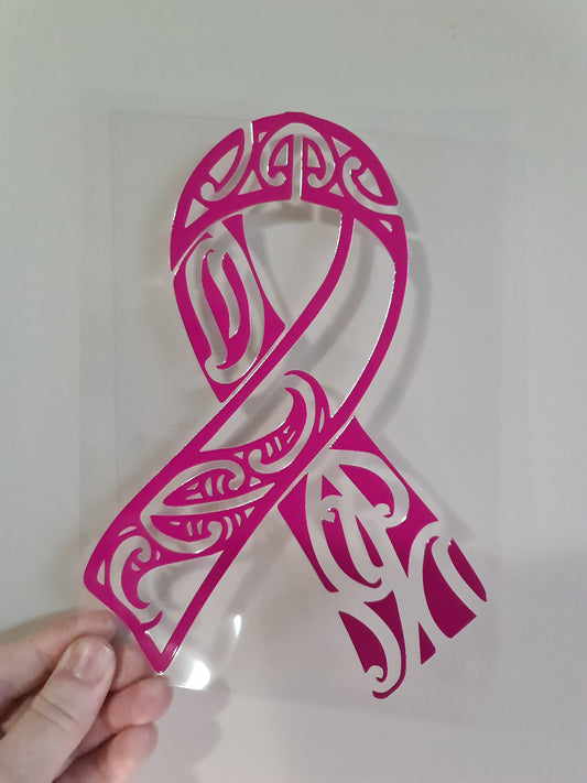 UV dtf Maori design A5 size 21cmx 14.8cm #925 cancer ribbon