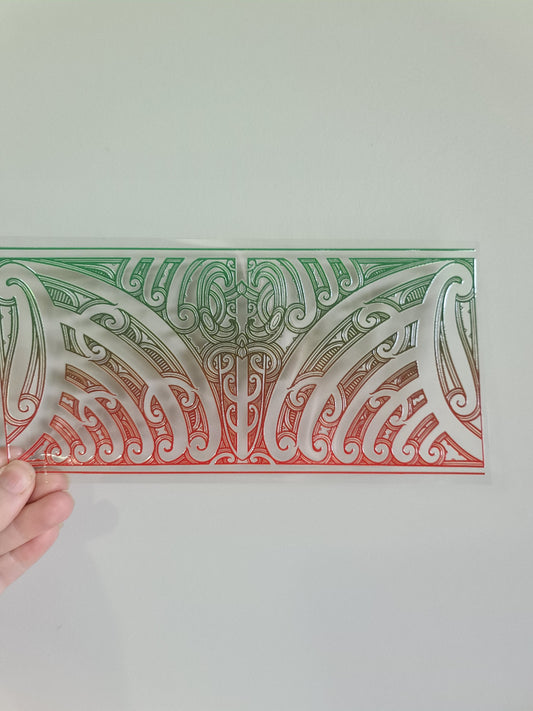 UV dtf transfer Maori design 23cmx11cm 16oz wrap #1229