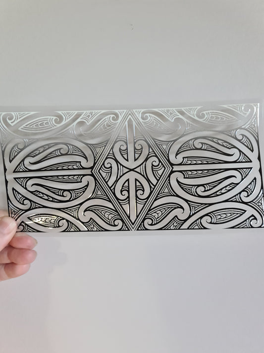 UV dtf Maori design 23cmx11cm 16oz wrap #916
