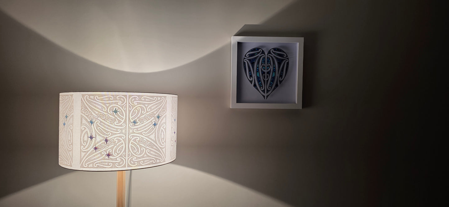 Maori Design Floor Lamp - matariki design - IN STOCk