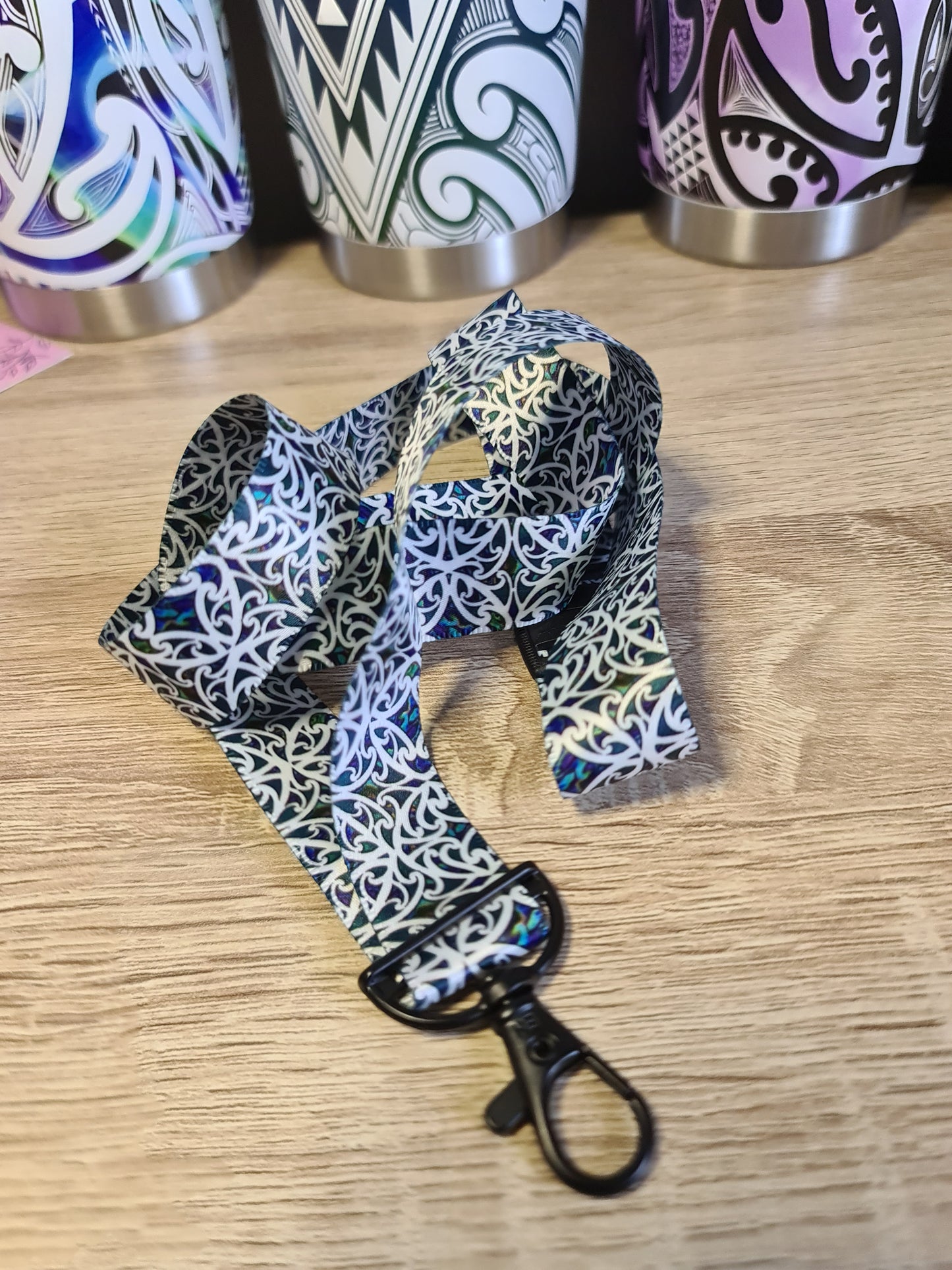 Custom lanyard paua design