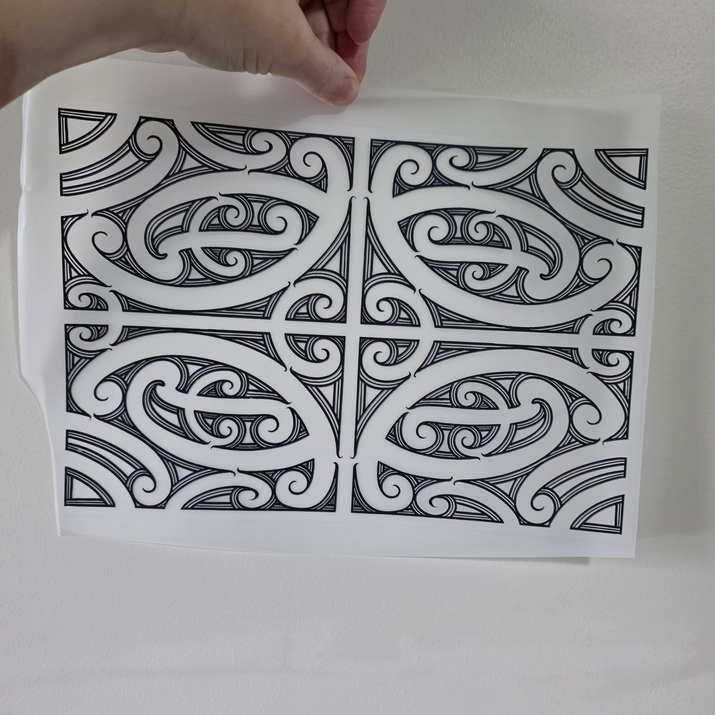 Maori design Iron on DTF 30cm