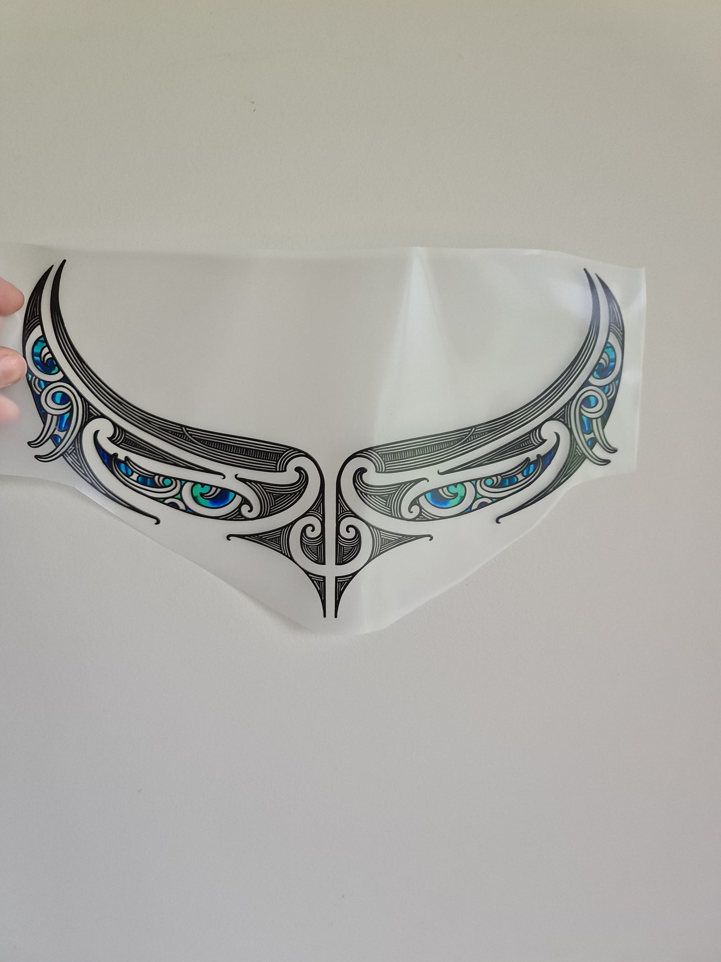 XL Sublimation custom Maori design Iron on 40cm