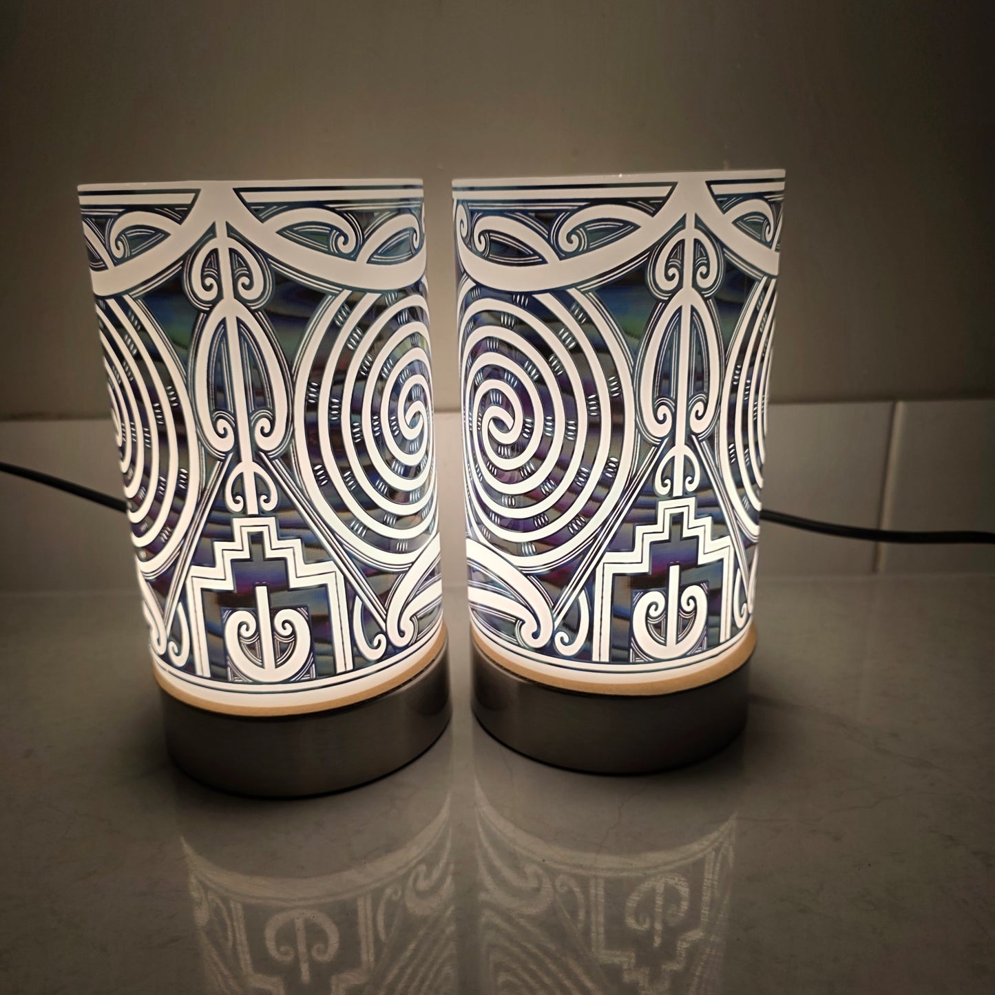 Maori design touch lamp - set 2 lamps (pre-order)