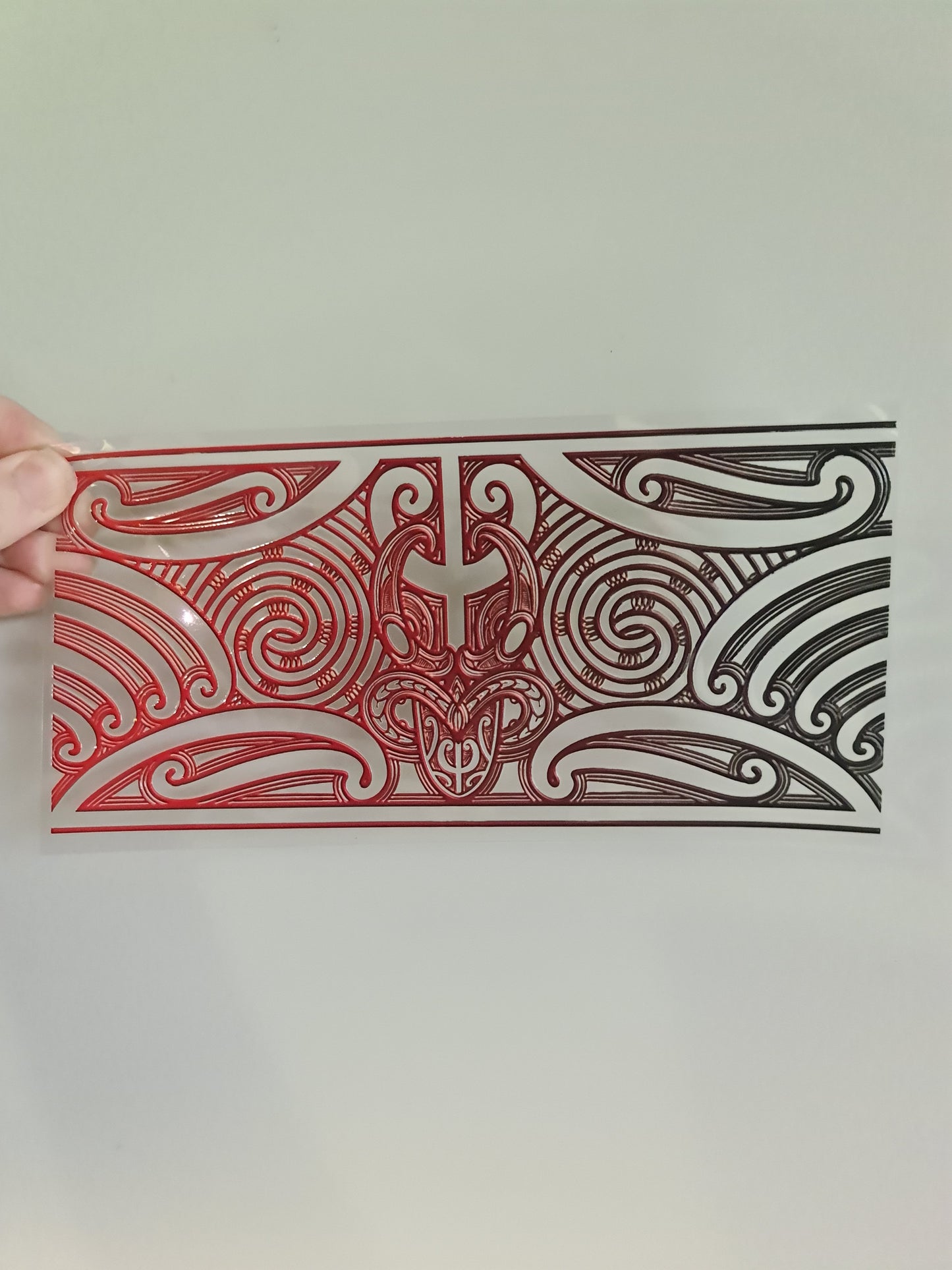 UV dtf transfer Maori design 23cmx11cm 16oz wrap #1170