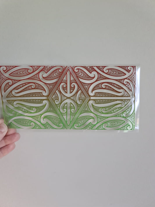 UV dtf Maori design 23cmx11cm 16oz wrap #1058