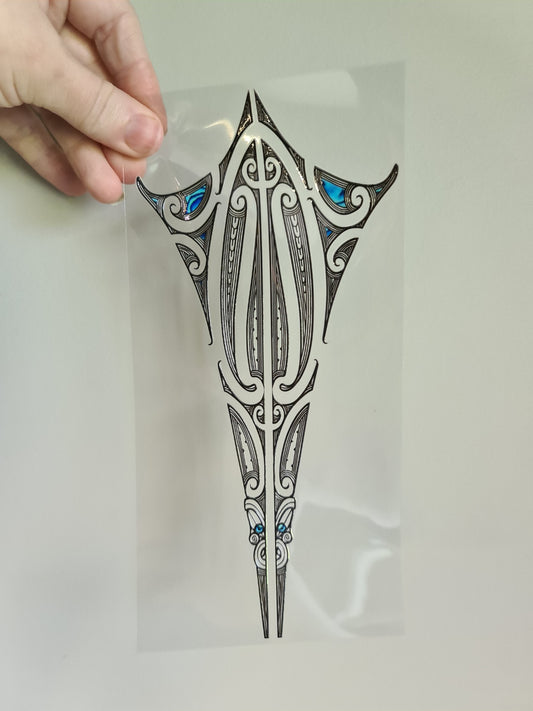 UV dtf Maori design 23cmx11cm 16oz wrap #1122