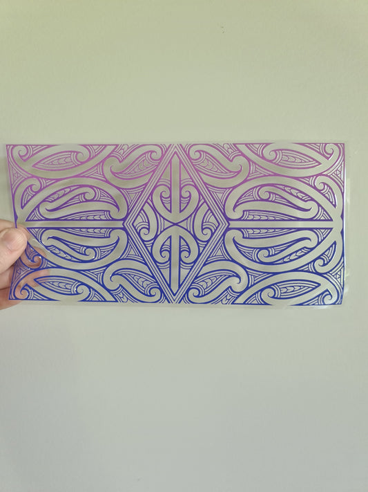 UV dtf Maori design 23cmx11cm 16oz wrap #726