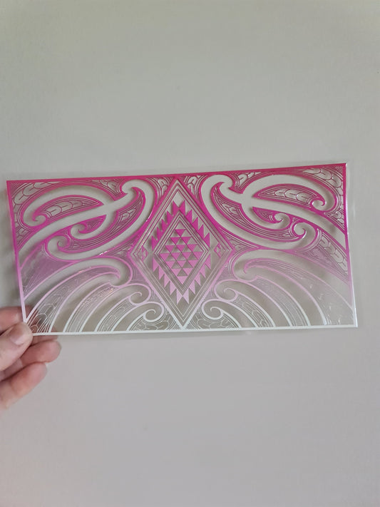 UV dtf Maori design 23cmx11cm 16oz wrap #1057