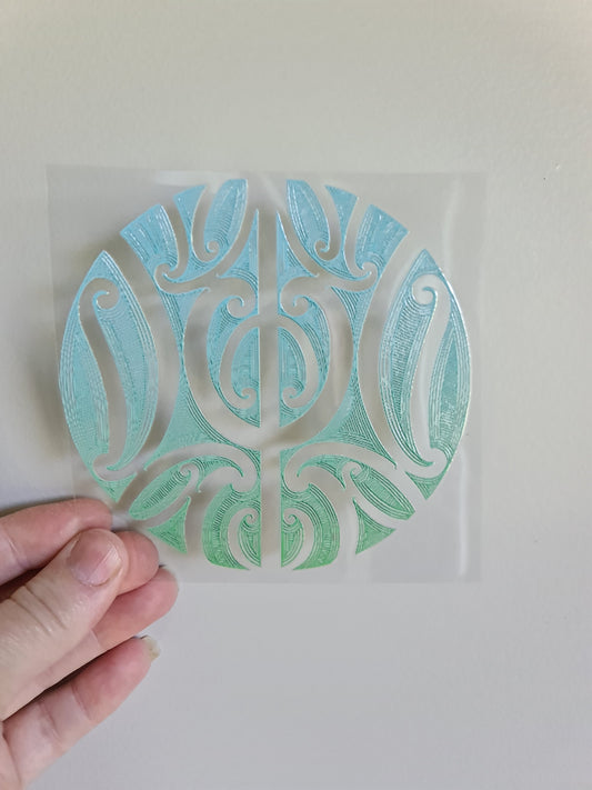 UV dtf Maori design mini size 11cmx11cm #576